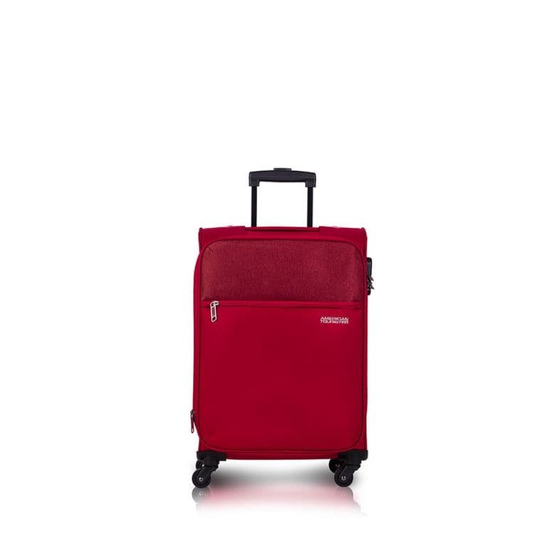 Maleta de Cabina Frankfurt Pequena Roja Blanda Rojo S