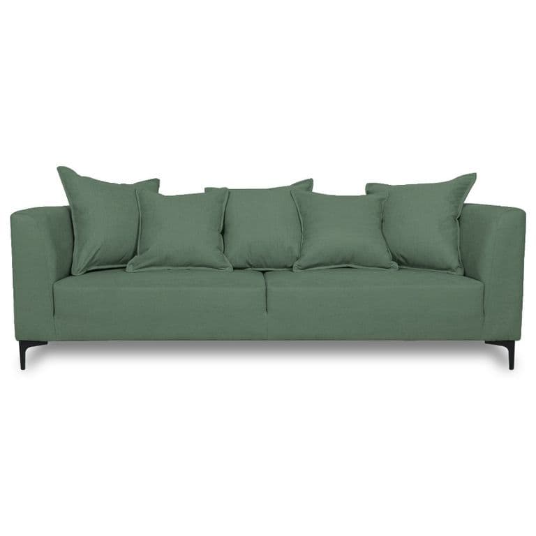 SOFA CORDELIA FELPA VERDE 2 CUERPOS
