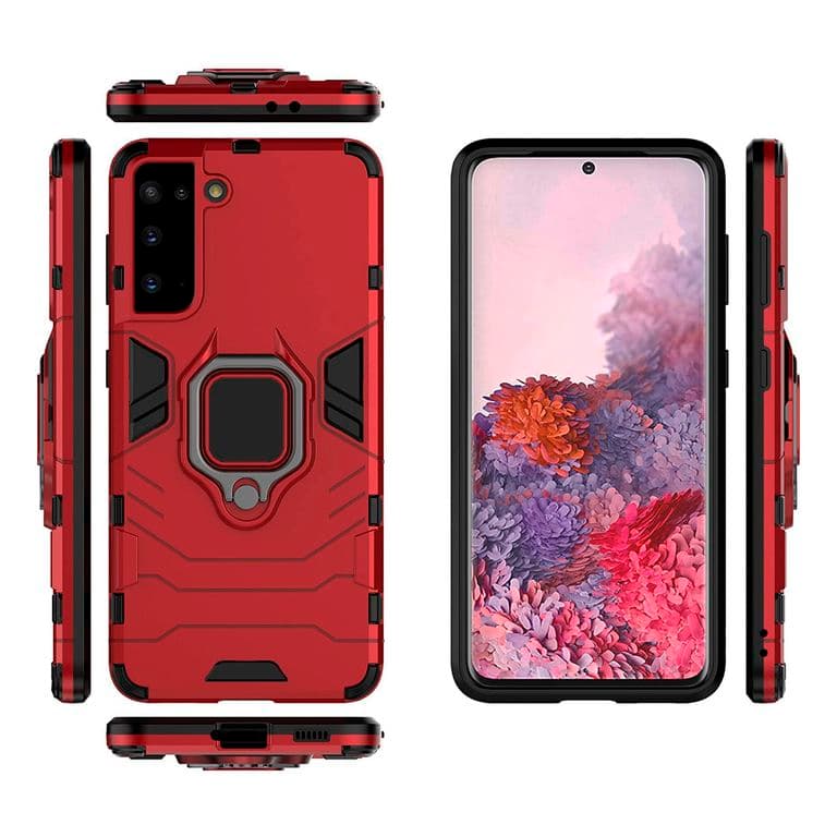 Carcasa Compatible con Samsung S21 Armor Soporte Anillo con Iman