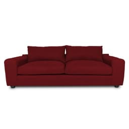 SOFA BRIANA FELPA ROJO 3 CUERPOS