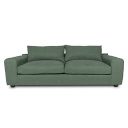 SOFA BRIANA FELPA VERDE 3 CUERPOS