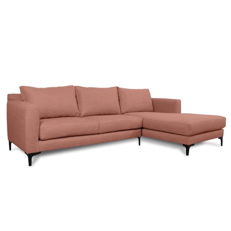 SECCIONAL KAILE FELPA PALO ROSA