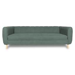SOFA LYNETTE FELPA VERDE 2 CUERPOS