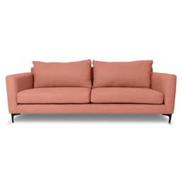 SOFA ALANNA CHENILLE TIPO LINO PALO ROSA 2 CUERPOS