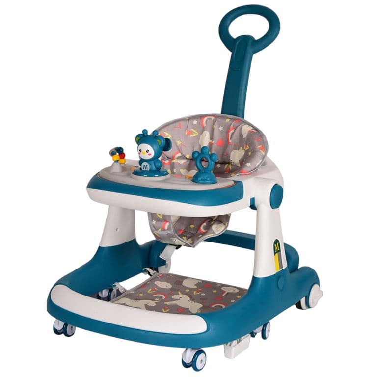 Andadera de bebe multifuncional anticaida Unisex Verde