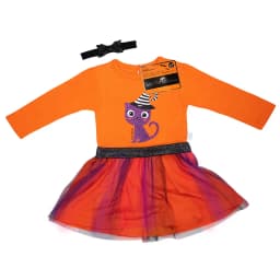 Body Halloween Gato Nina 9-12 Meses Naranjo 9-12 MESES
