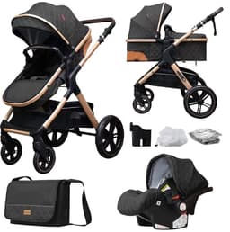 Coche Cuna Bebe 5en1 Plegable Multifuncional y Accesorios