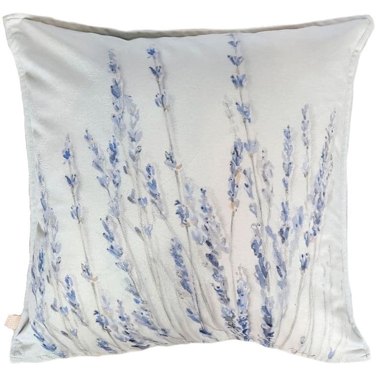 FUNDA COJIN VELVET LAVANDAS 45X45
