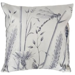 FUNDA COJIN VELVET ESPIGAS Y LIBELULA 45X45