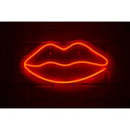 LETRERO ESTILO NEON BOCA GRANDE ROJOUSB53X28CM