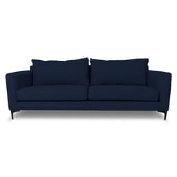 SOFA ALANNA FELPA AZUL 2 CUERPOS