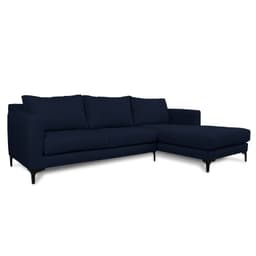 SECCIONAL KAILE CHENILLE TIPO LINO AZUL