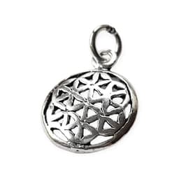 Colgante Flor De La Vida Mini Plata Fina 925 Plateado TALLA UNICA