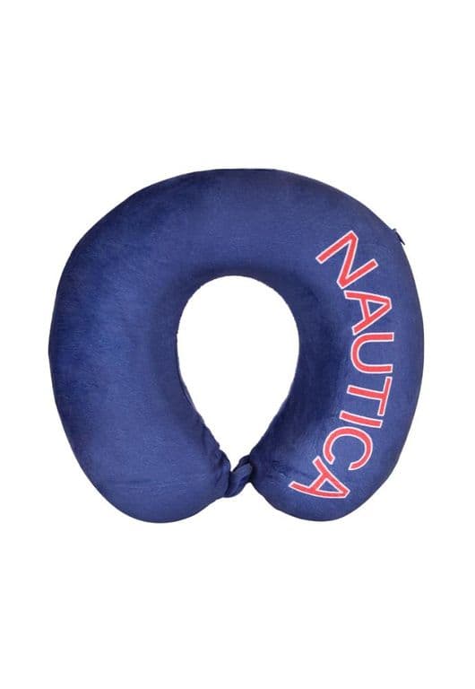 Almohada de viaje Memory Foam azul NAUTICA.