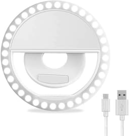 Aro Anillo de Luz Recargable Para Smartphone de Alto Brillo