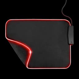 Mouse Pad Gamer Glide L Rgb con Hub Usb 4 Puertos - Negro