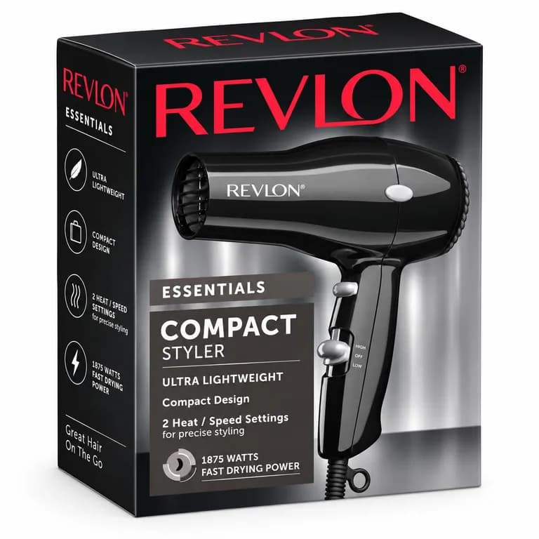 Secador de Cabello para Viajes DR5260 Negro ionizado