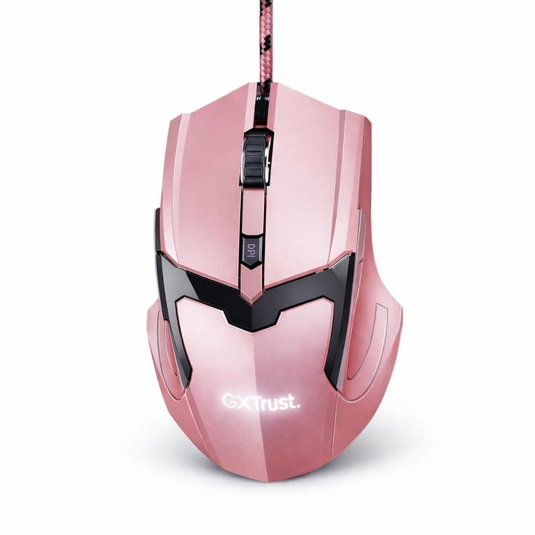 Mouse Gamer Rosado Gxt 101P Retro-iluminado