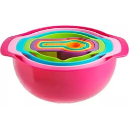 Set De Tazas Medidoras Cernidor Colador Bowl Cocina