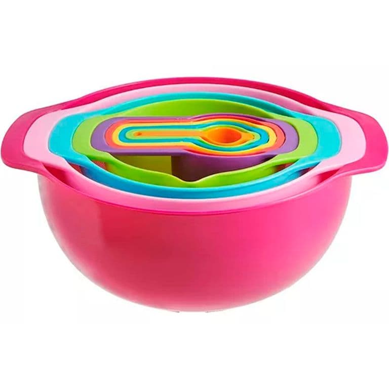Set De Tazas Medidoras Cernidor Colador Bowl Cocina