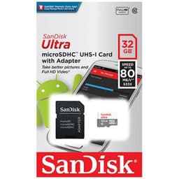 Tarjeta MicroSD 32GB Ultra HC Clase 10/Adaptador SD.