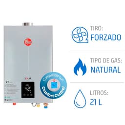 Calefont 21 litros Gas natural Tiro forzado