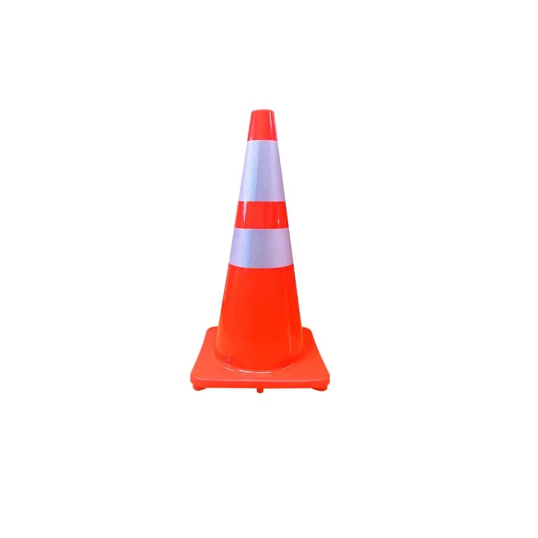 Cono Vial 90cm 2 Cintas Base Normal