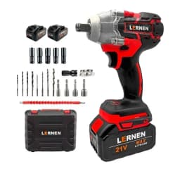 Llave de Impacto 1/2" Inalambrica 21V con 2 Baterias Y Accesorios