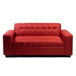 SOFA DOS CUERPOS ROJO LINO
