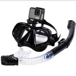 Snorkel Lente con Tubo Negro para camara deportiva Gopro u otras