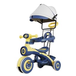 Triciclo Infantil Musical con Toldo Ajustable y Luces-Azul