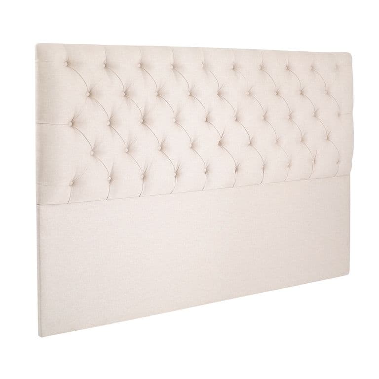 Respaldo Capitone Beige Super King