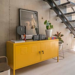 Gabinete tipo rack metalico 2 puertas Amarillo