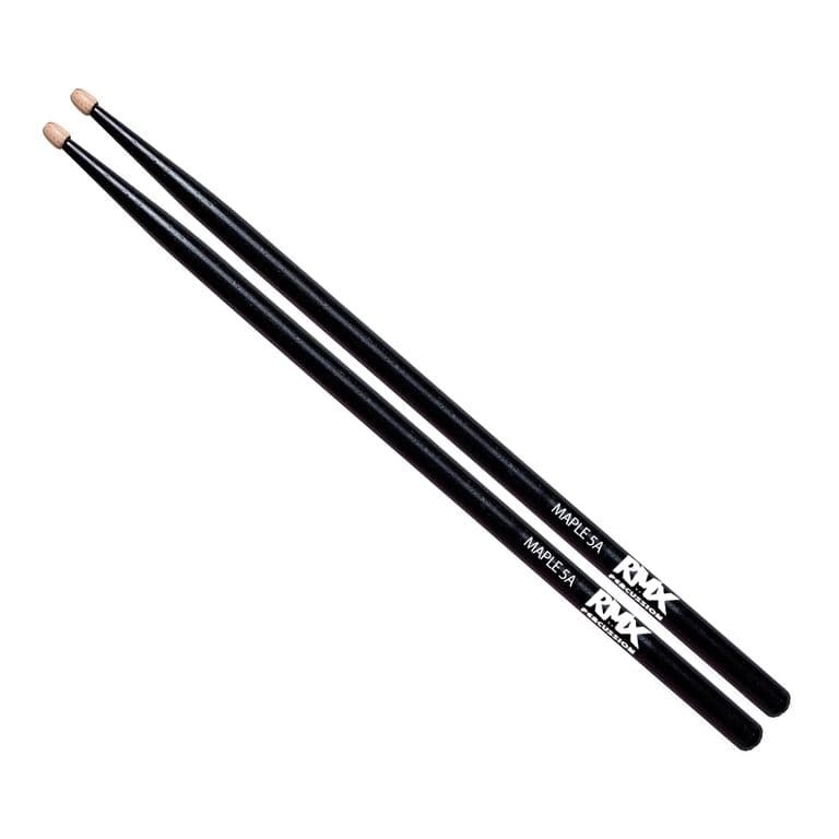 BAQUETA 5A NEGRA CON PUNTA MADERA MAPLE