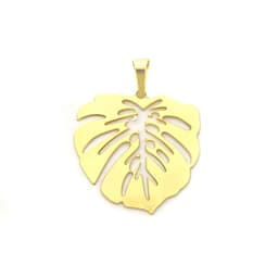 Colgante Filodendro Enchapado Oro 18K Dorado TALLA UNICA