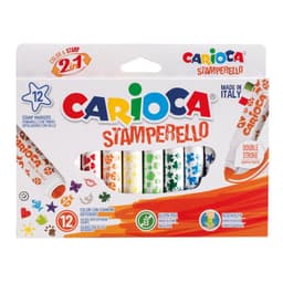 Plumones Stamperello doble punta con sello(12 colores)