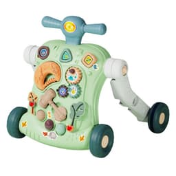 Andador Musical Con Tablero De Juegos Portatil 6 En 1 Verde