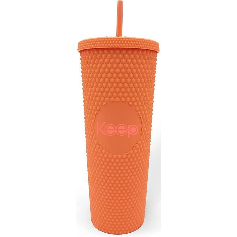 Vaso Tumbler Venti Con Bombilla 710ml Naranja - Naranjo