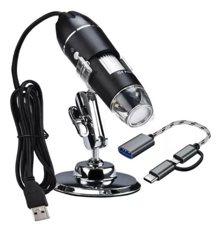 Microscopio Digital USB 1600x Camara 8 LED PC