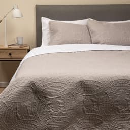 Cubrecama Quilt Reversible + fundas Almohada KingS King - Blanco - Super King - Blanco - Super King