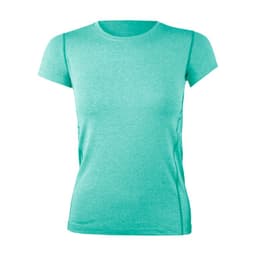 Polera Dry Fit Manga Corta Panel Malla Espalda Cape Turquesa Mujer Turquesa XS