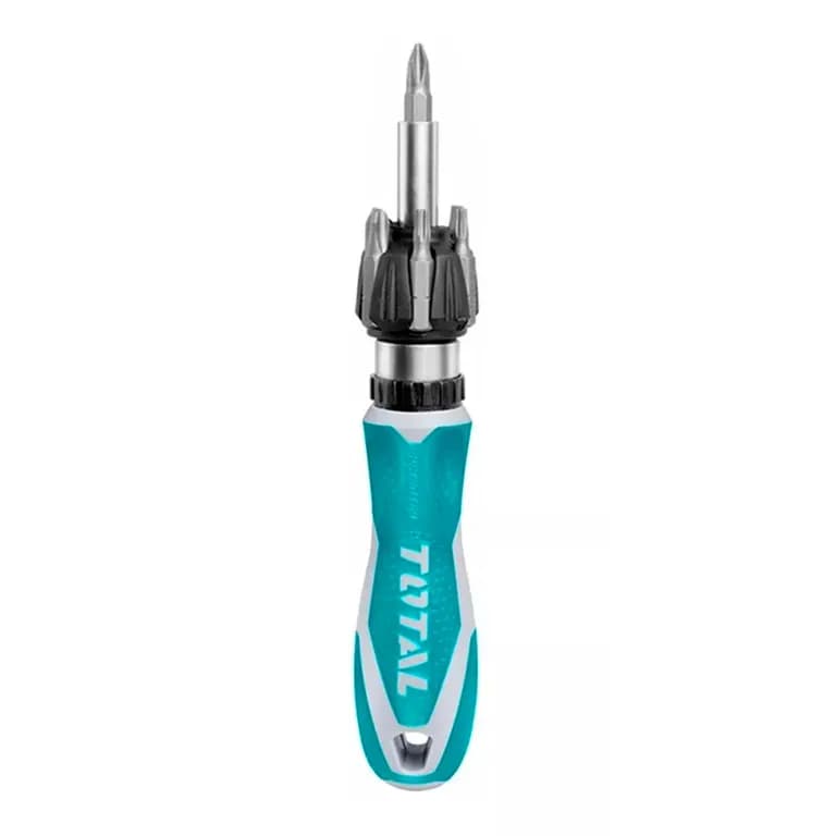 Kit Set Juego Destornillador Ratchet 8 Pcs Total Tacsd30086
