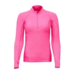 Polera Dry Fit Manga Larga Con Cierre Pale Rosado Mujer.- Rosa XS