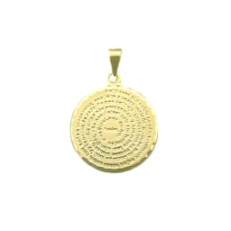 Colgante Padre Nuestro Lamina Enchapado Oro 18K Dorado TALLA UNICA