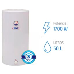 Termo Electrico 50 Litros de Muro Ducha 1700 Watts VAN50LTS