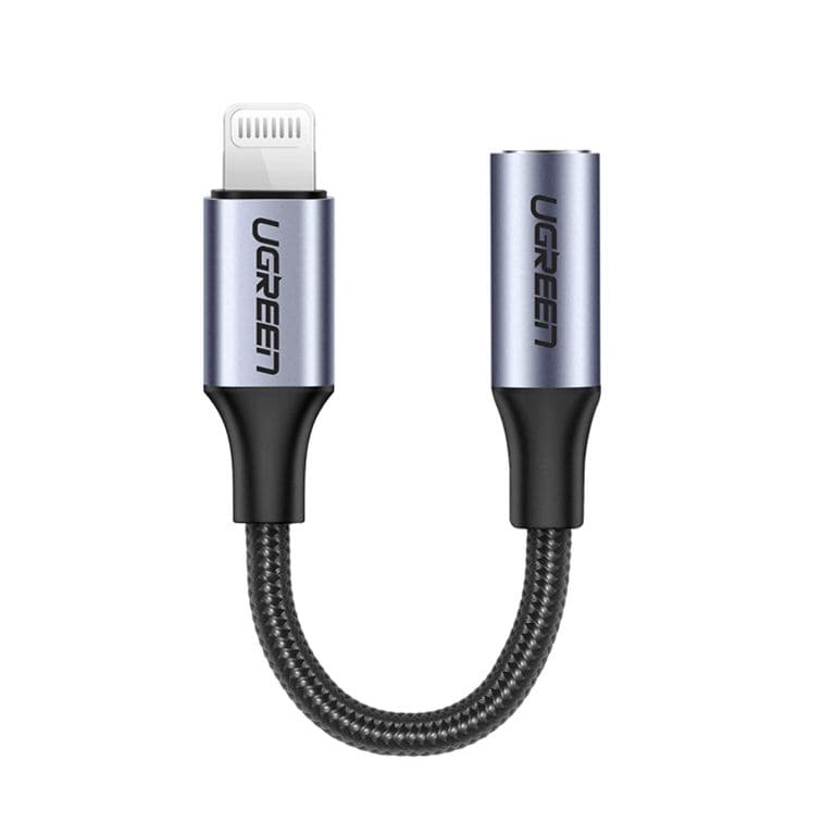 Adaptador De Audio Lightning/Jack 3.5mm Estereo Mfi Certified Negro Us211