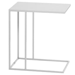 Mesa Lateral Metalica Blanca Soest 45x30x50 Hecho a Mano