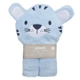 Toalla con Capucha para Bebe Tigre Celeste