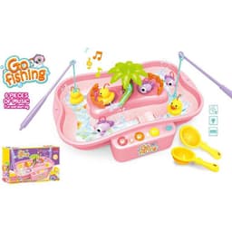 Juguetes de Pesca para Ninos con Iluminacion y Musica Rosa