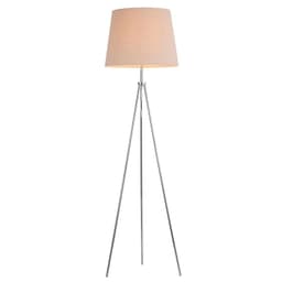 Lampara Pie Tripode Cromo P Cruda